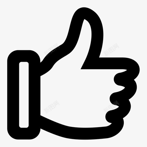 拇指同意手图标svg_新图网 https://ixintu.com ui02用户 同意 喜欢 手 投票 拇指
