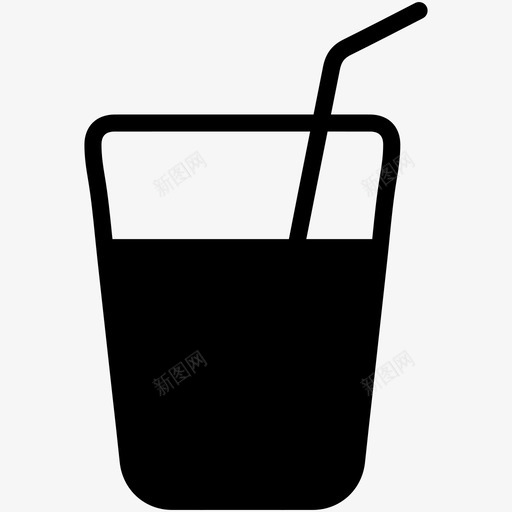 玻璃杯饮料苏打水图标svg_新图网 https://ixintu.com 玻璃杯 苏打水 饮料 饮用水