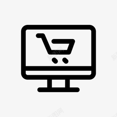 网上购物电脑互联网图标图标