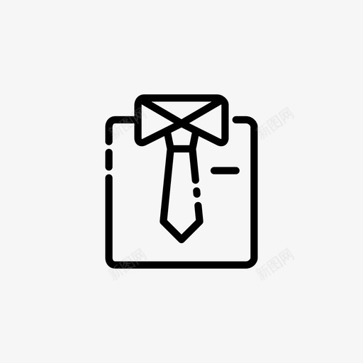 领带衬衫正式办公室图标svg_新图网 https://ixintu.com 办公室 工作 正式 通用工作和办公室图标 领带衬衫