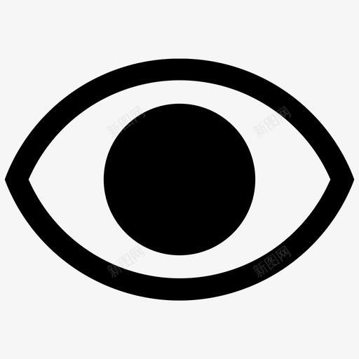 视野眼睛医疗图标svg_新图网 https://ixintu.com 医疗 可见 眼睛 能见度 视野