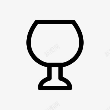 玻璃杯啤酒葡萄酒图标图标