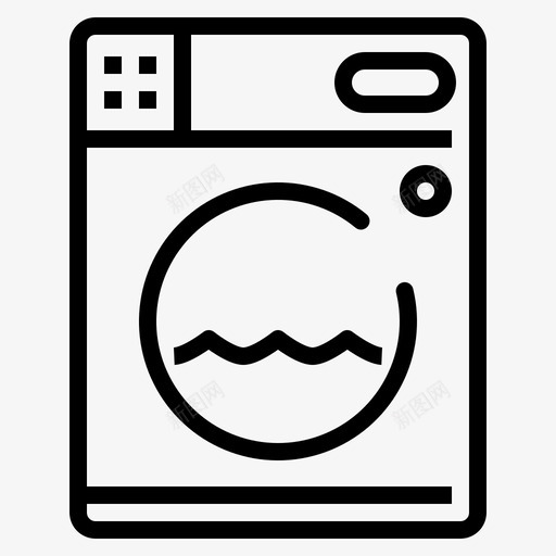 洗衣机家电生产线图标svg_新图网 https://ixintu.com 家电生产线 洗衣机
