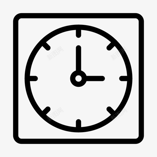 手表时钟购物图标svg_新图网 https://ixintu.com 墙 手表 时钟 时间 购物 购物和电子商务线图标第二卷