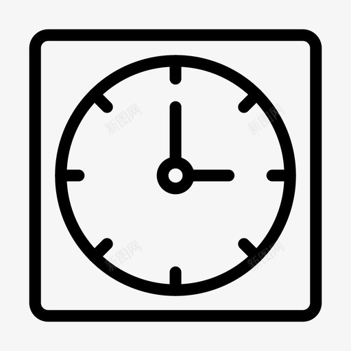 手表时钟购物图标svg_新图网 https://ixintu.com 墙 手表 时钟 时间 购物 购物和电子商务线图标第二卷