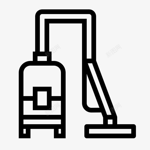 吸尘器清洁家务图标svg_新图网 https://ixintu.com 吸尘器 家务 清扫器 清洁
