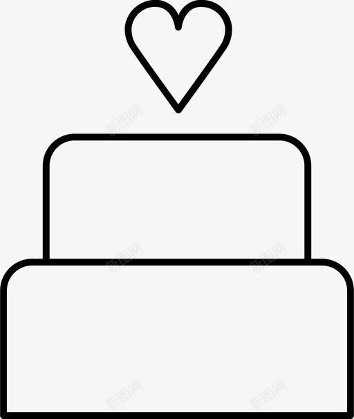 蛋糕生日蛋糕爱情图标svg_新图网 https://ixintu.com 婚礼 爱情 生日蛋糕 蛋糕