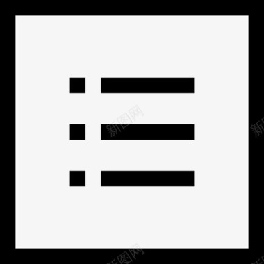 无序列表方块项目符号列表列表图标图标