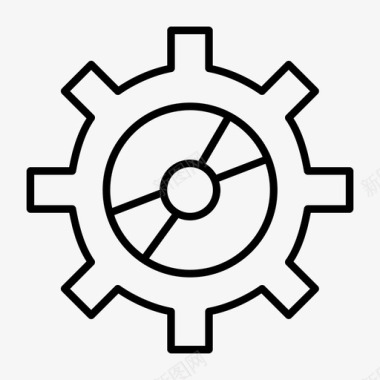 软件齿轮计算机图标图标