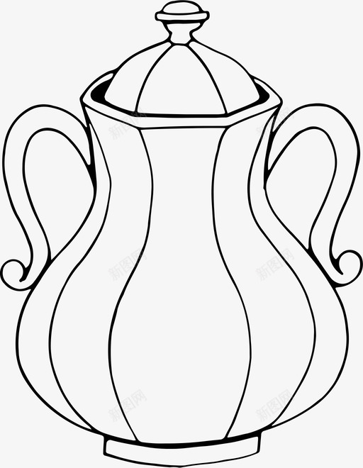 糖碗玻璃厨房图标svg_新图网 https://ixintu.com 厨房 厨房用具 玻璃 瓷器 盘子 糖碗 茶具
