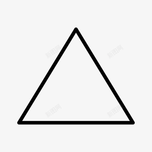 三角形几何图形符号图标svg_新图网 https://ixintu.com 8个基本用户界面 三角形 几何图形 符号