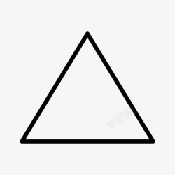8个三角形几何图形符号图标高清图片