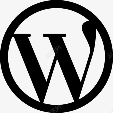 Wordpress大徽标社交媒体社交网络图标图标