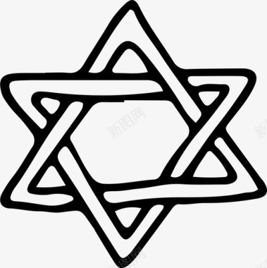 大卫之星信仰犹太教图标图标