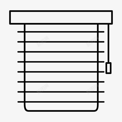 百叶窗覆盖物窗帘图标svg_新图网 https://ixintu.com 百叶窗 窗帘 窗饰 覆盖物