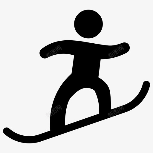 滑雪板溜冰滑冰图标svg_新图网 https://ixintu.com 冬季游戏 冬季运动 溜冰 滑冰 滑雪板 速度滑冰 野营填充