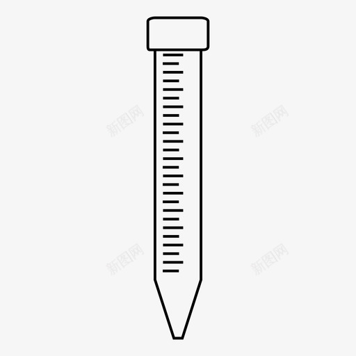 离心管锥形猎鹰图标svg_新图网 https://ixintu.com 实验室 猎鹰 离心管 科学 锥形
