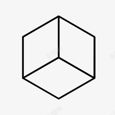立方体长方体几何体图标图标