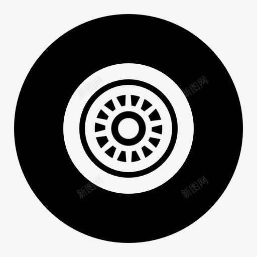轮胎游戏比赛图标svg_新图网 https://ixintu.com 比赛 汽车套件1 汽车维修 汽车零件 游戏 轮胎 驱动轮