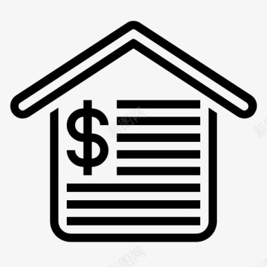 房地产房屋抵押贷款房屋再融资图标图标
