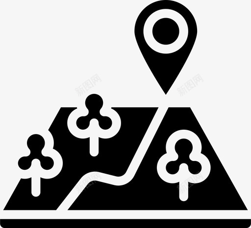 位置露营地图图标svg_新图网 https://ixintu.com 位置 地图 娱乐 户外 旅行 露营