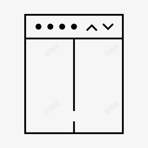 电梯升降机楼梯图标svg_新图网 https://ixintu.com 上行 升降机 机场标志灯 楼梯 电梯