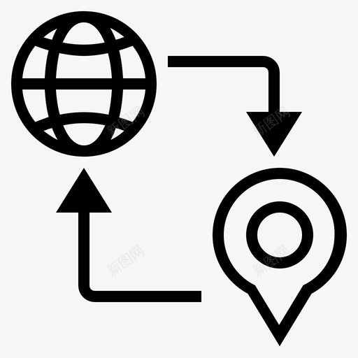 地理定位坐标gps图标svg_新图网 https://ixintu.com gps 在线搜索 地理定位 坐标 本地搜索