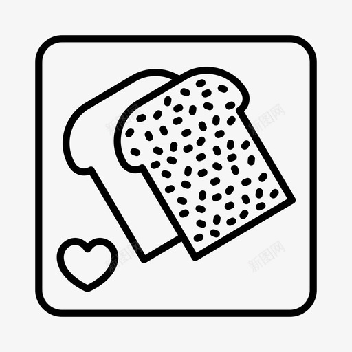 烤面包床上早餐庆祝图标svg_新图网 https://ixintu.com 变质 庆祝 床上早餐 母亲节 烤面包 食物