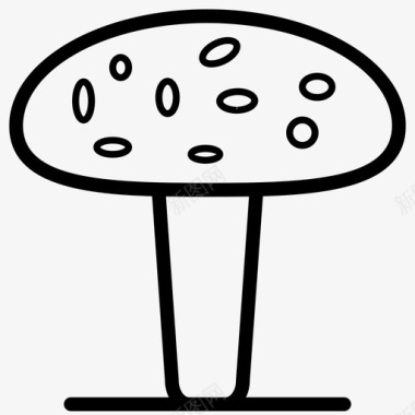 蘑菇食物毒菌图标图标