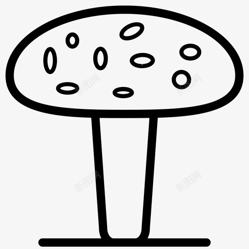 蘑菇食物毒菌图标svg_新图网 https://ixintu.com 厨房 毒菌 蔬菜 蘑菇 食物