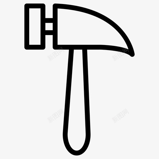 锤子木工锤羊角锤图标svg_新图网 https://ixintu.com 作业工具 工具 收藏16 木工锤 羊角锤 锤子