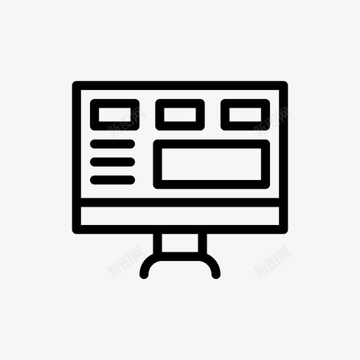lcd设备显示器图标svg_新图网 https://ixintu.com lcd 屏幕 技术 显示器 设备 项目计划线第一卷