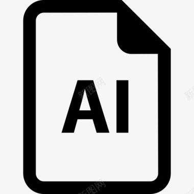 AI文件计算机扩展用户界面图标图标