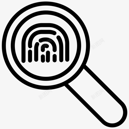 指纹扫描法律和司法图标svg_新图网 https://ixintu.com 指纹扫描 法律和司法