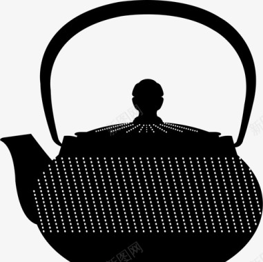 日本茶壶饮料茶点图标图标