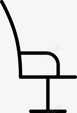椅子家具办公室图标图标