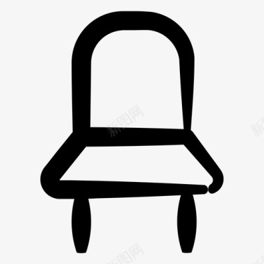 椅子餐椅厨房椅图标图标