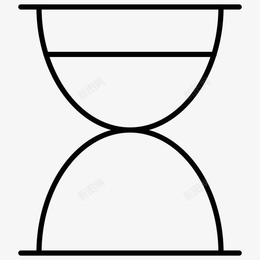 沙漏时钟持续时间图标svg_新图网 https://ixintu.com 持续时间 时钟 时间 沙漏
