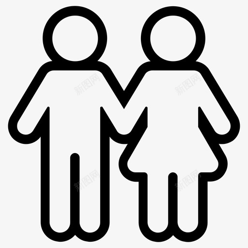 男人和女人夫妻人们图标svg_新图网 https://ixintu.com 人们 夫妻 男人和女人