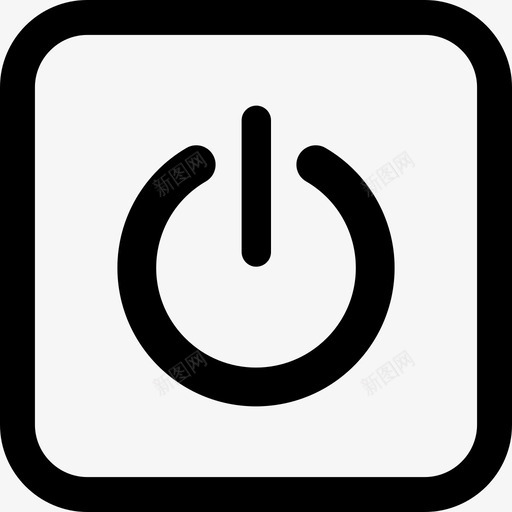电源按钮关机图标svg_新图网 https://ixintu.com 关机 开机 开机关机 按钮 电源