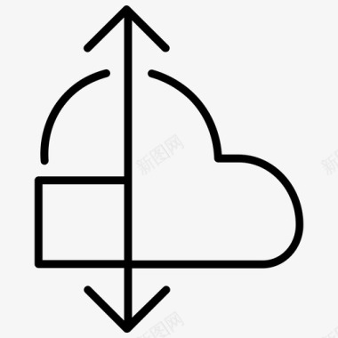 服务总线中继云计算云服务图标图标