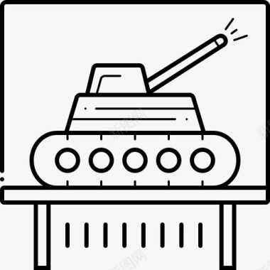 坦克展览战争图标图标