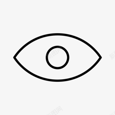 眼睛视野能见度图标图标