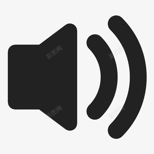 音量喇叭扬声器图标svg_新图网 https://ixintu.com 喇叭 扬声器 音量