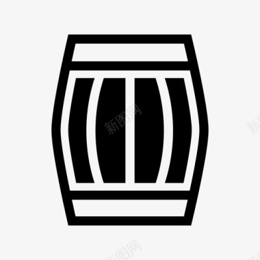 桶装酒精啤酒饮料图标图标