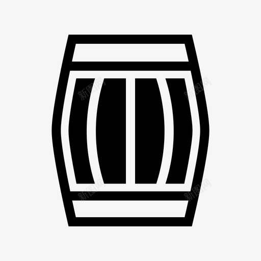 桶装酒精啤酒饮料图标svg_新图网 https://ixintu.com 啤酒 木制 桶装酒精 葡萄酒 酒精和饮料酒精酒精实线图标集 饮料