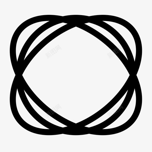 抽象的圆形的有弹性的图标svg_新图网 https://ixintu.com 三重的 圆形的 抽象的 有弹性的