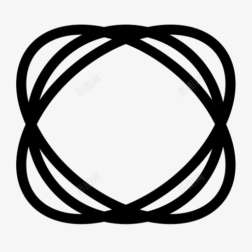 抽象的圆形的有弹性的图标svg_新图网 https://ixintu.com 三重的 圆形的 抽象的 有弹性的