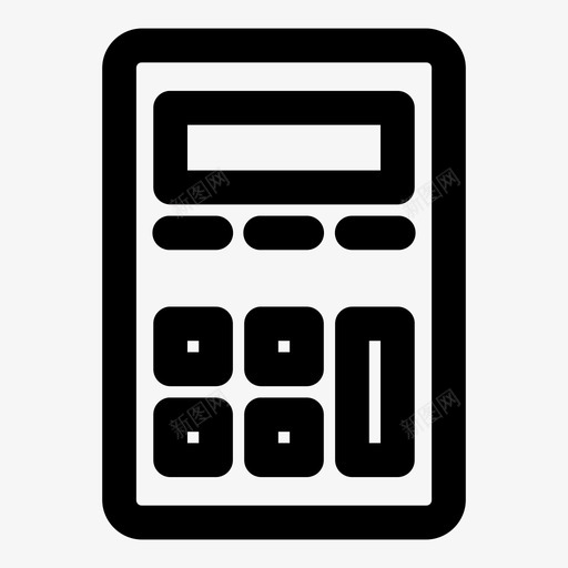 计算器金融匹配图标svg_新图网 https://ixintu.com 乘法 减法 匹配 移动粗体 计算器 金融