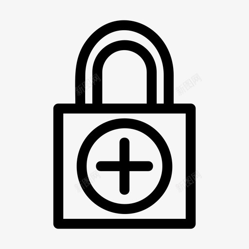 锁安全用户界面图标svg_新图网 https://ixintu.com 安全 用户界面 锁